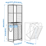 Шкаф - JOSTEIN  IKEA/ ЙОСТЕЙН  ИКЕА, 180х62 см , белый