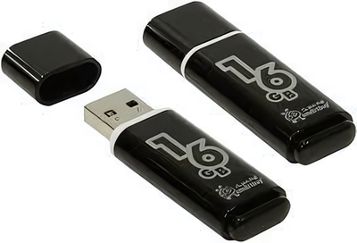 Флеш-накопитель 16 Gb Smartbuy Glossy Black
