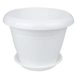 Горшок Фестона, D17, 1,6 л, белый с поддоном