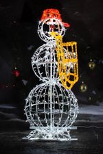 Светодиодные фигуры «Снеговики-музыканты»