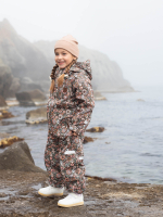 Комбинезон мембранный демисезонный Mjölk Floral Dark, утеплитель 150гр/м2