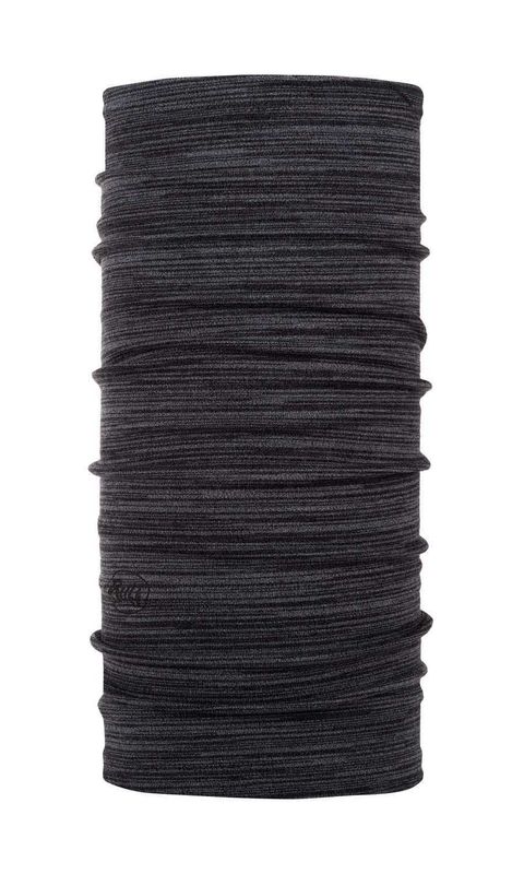 Шерстяной шарф-труба Buff Wool midweight Castlerock Grey Multi Stripes Фото 1