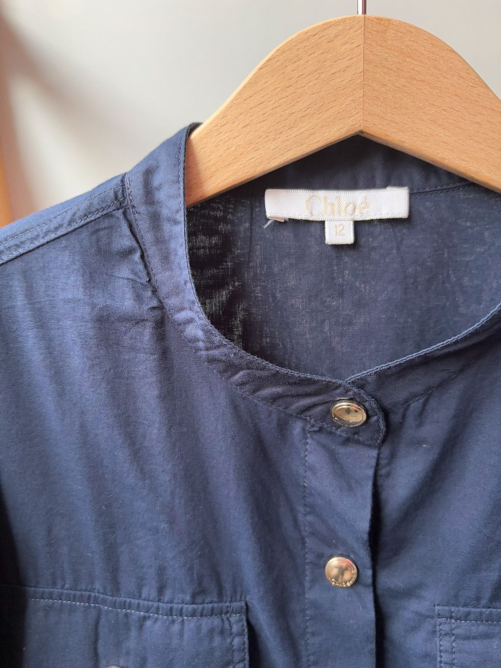 Хлопковое платье-рубашка Chloe, 152