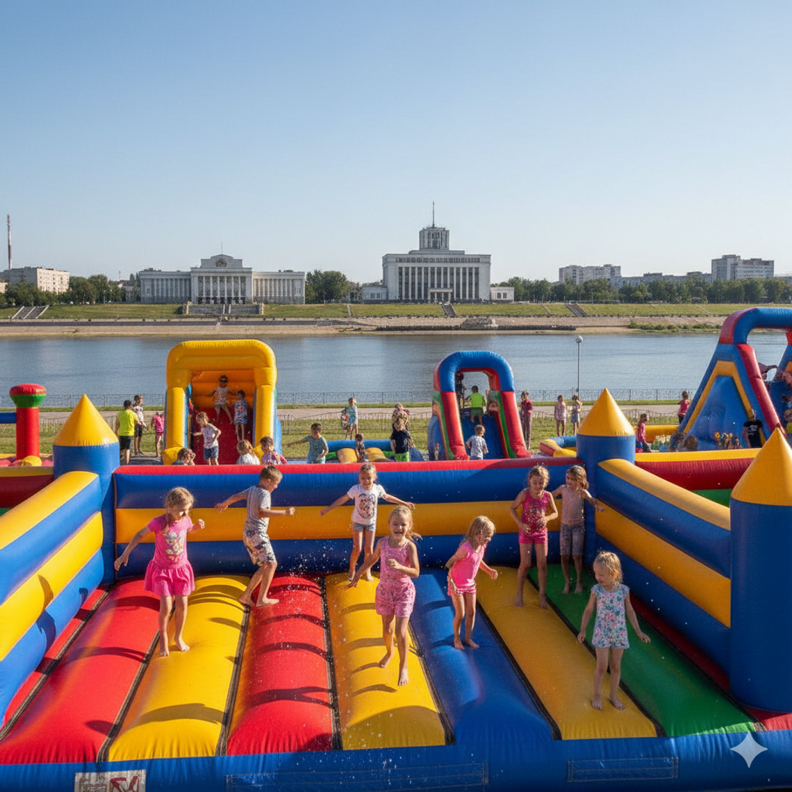 Батут купить в Жлобине – Надувные аттракционы от БатутМастер