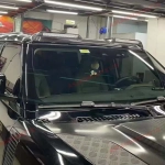 Карбоновая люстра на крышу со светодиодными ходовыми огнями (DRL) для Land Rover Defender L663 2020+ Лэнд Ровер Дефендер