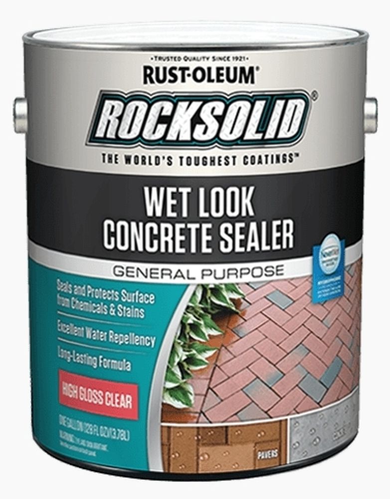 Пропитка для бетона с эффектом мокрого камня+NeverWet ROCKSOLID® WET LOOK CONCRETE SEALER