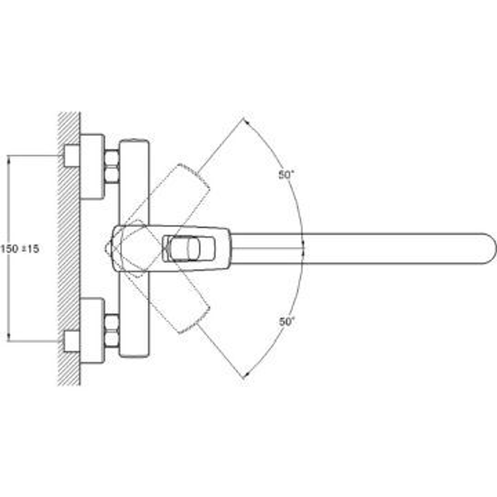 Смеситель SOLONE для пристенок JIK12-B-102-A