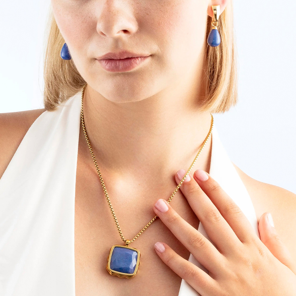 Подвеска на серьгу Coeur de Lion Silver-Blue 0050/44-0717