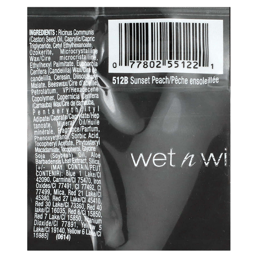 wet n wild, шелковая помада, шелковистый финиш, 512B персиковый, 3,6 г (0,13 унции)