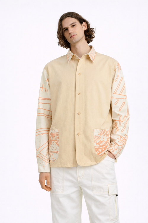 Рубашка Wema R6 EXP1 бежевая