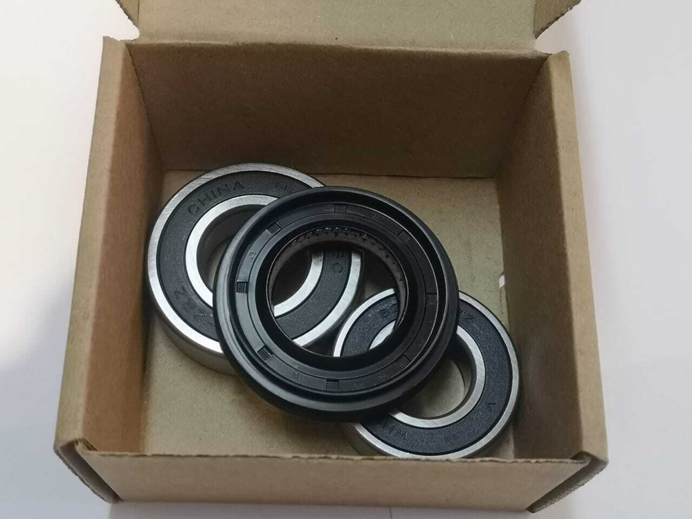 Ремкомплект подшипников 6205 - 6206, сальник 37x66x9.5/12 стиральной машины LG (ЛЖ) подшипник плюс сальник плюс смазка