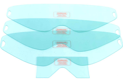 Комплект защитных стекол для маски WH 600E, 4 шт (3-310x124 мм, 1-122x66 мм) блистер PATRIOT 880101903