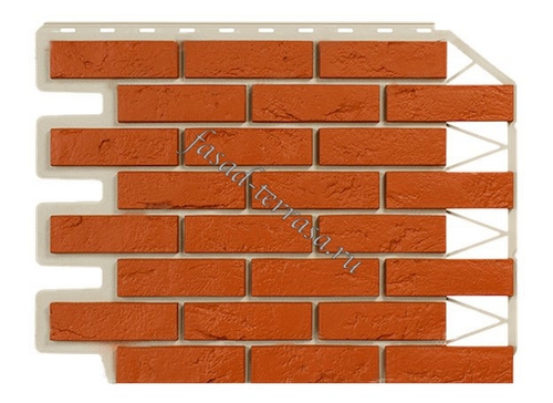 Фасадная панель FINEBER Коллекция Кирпич Баварский Терракотовый
