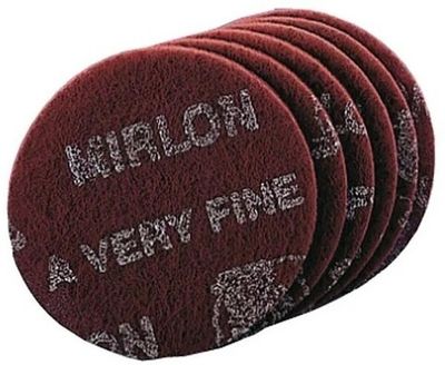 Войлок шлифовальный MIRKA Mirlon в дисках 150мм Very Fine Р360 красный