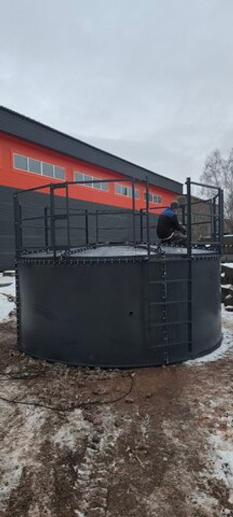 Монтаж силоса 100 тонн
