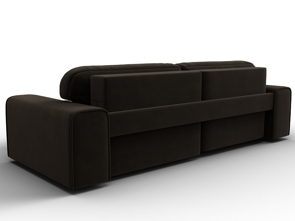 Диван угловой Лига-029 МИКРОВЕЛЬВЕТ Коричневый