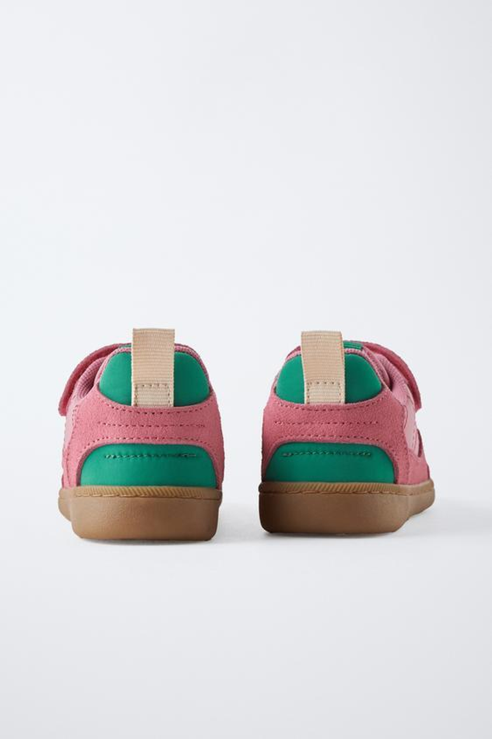 ZARA КРОССОВКИ В СТИЛЕ РЕТРО, РОЗОВЫЙ