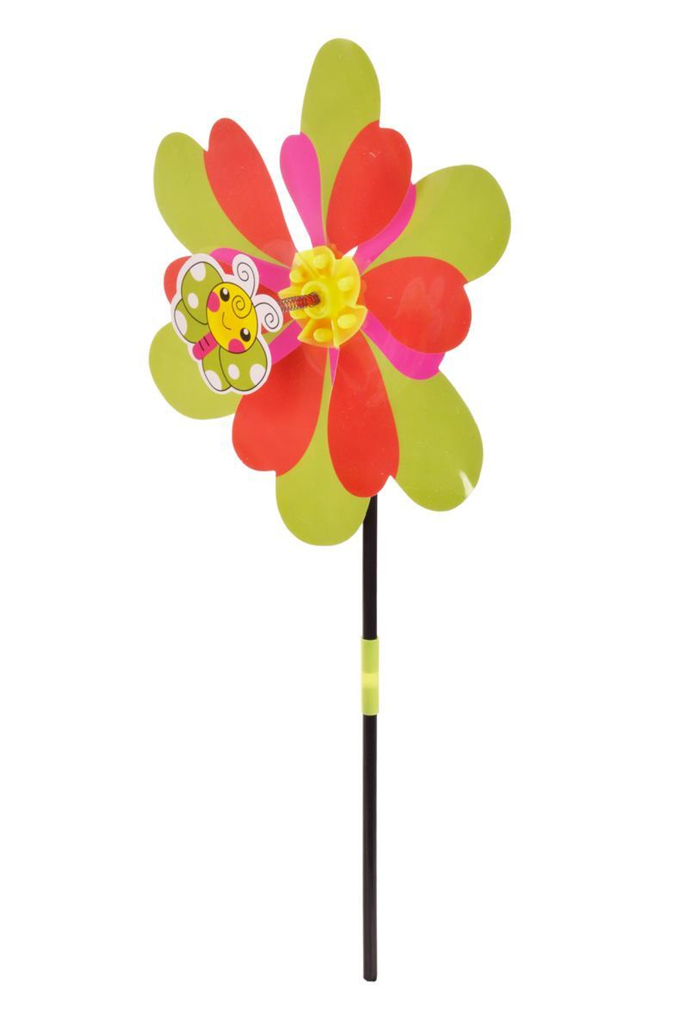 Вертушка на палочке Цветок 24*50см в ассорт., пакет