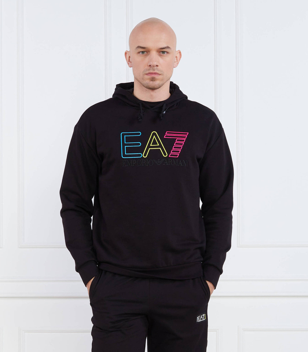 Худи EA7 - черный(3RUM07 PJEQZ)
