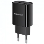 Зарядное устройство Borofone BA53A 2.1A 2xUSB Black