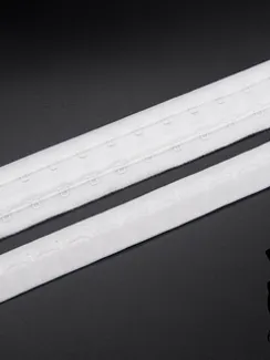 Крючки/петли на ленте, двухрядные, Arta-F, белый 001