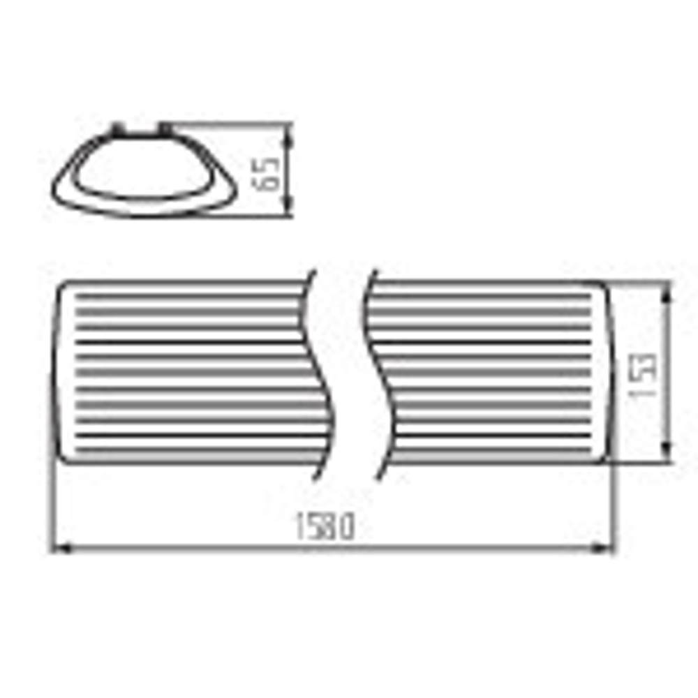 Линейный светильник накладной KANLUX MEBA 4LED 2X150 OP PS