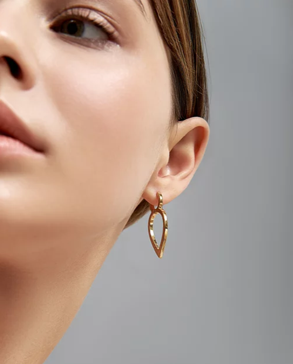 Серьги Точки над И, позолота