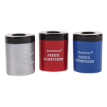 Точилка "Офис" с контейнером, 1 отверстие, 3 цвета микс