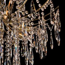 Citilux Селена CL302183 Люстра хрустальная Бронза