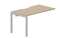 стол Polo 1380х780х750мм (с эргономичным вырезом) - приставной элемент