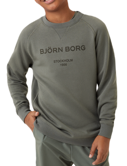Кофта для мальчика теннисная Björn Borg Borg Crew - castor grey