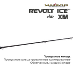Удочка зимняя Maximus Revolt Ice Elite MIRRIEX-302XH 75см до 70г Ручка дерево 4кольца Тр.длина 76см