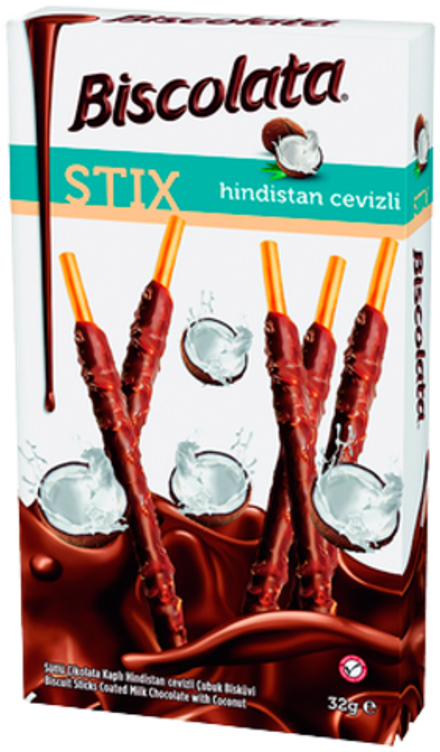 Biscolata с молочным шоколадом и кокосом