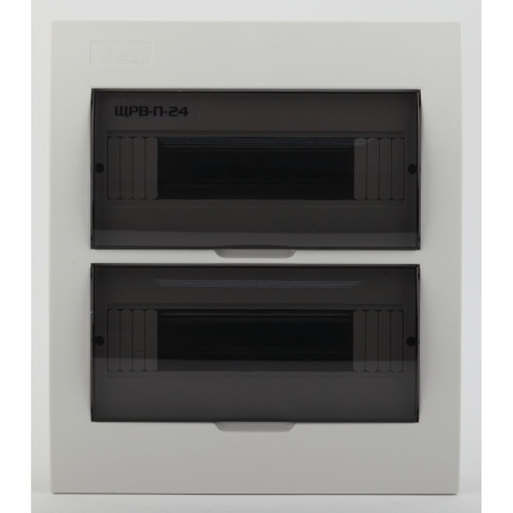 Корпус пластиковый встраиваемый ЭРА SIMPLE ЩРВ-П-24 IP41 прозрачная крышка белый