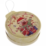 Банка жестяная 200мл 11,2*12,2*4см «Мишка с друзьями» двухсторонняя