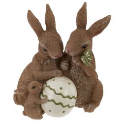 GAEM Фигурка декоративная "Зайцы", L13 W8,5 H14 см
