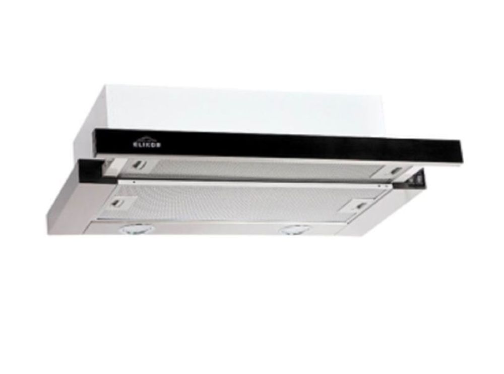 Вытяжка  Эликор &quot;Интегра&quot; GLASS 60Н-400-В2Д нерж/стекло черное R