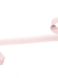 168 К-94/9 Резинка ажурная Lauma 9 мм, серебристый пион 168