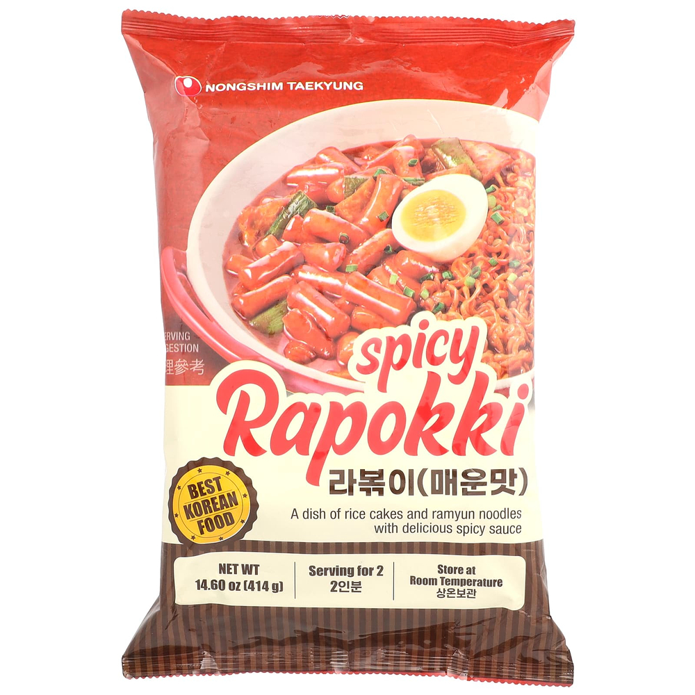 Nongshim, Пряный рапокки, 414 г (14,6 унции)