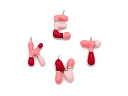 Подвеска "Буква" цветная эмаль (в ассортименте)