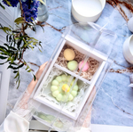 Бенто пасха (творожная) с ванилью и мусовые яйца