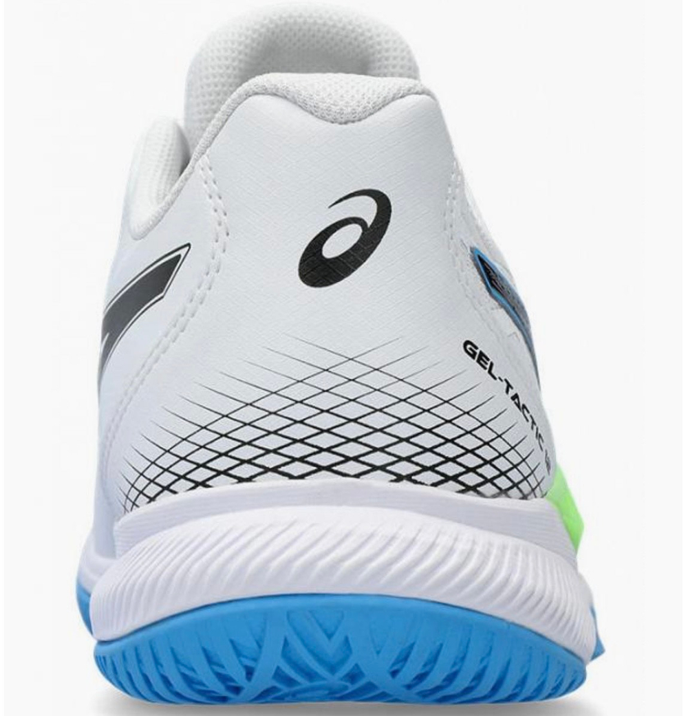ASICS, GEL-TACTIC 12, WHITE/LIME BURST, MEN, US 9,5 /EUR 43,5 /UK 8,5 /СМ 27,5