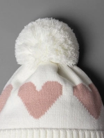 Шапка для девочки на осень с манишкой