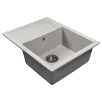 Мойка ML-GMS115 СТАНДАРТ с крылом, серый (310), 645*505*190мм