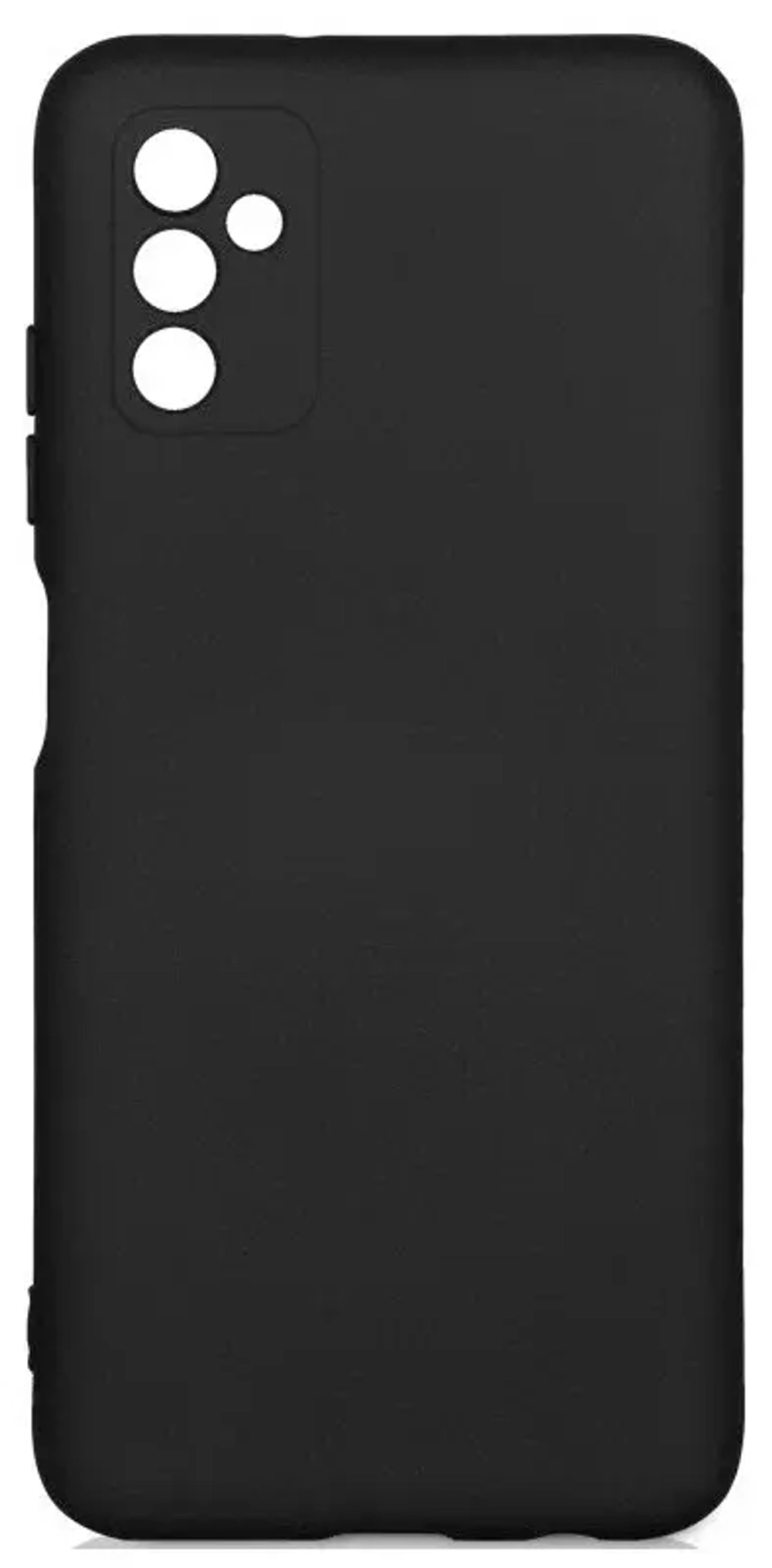Накладка Samsung М52 силикон матовый черный Zibelino