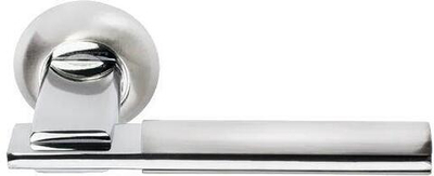 Ручка дверная "Упоение" MH-13 никель матовый/хром