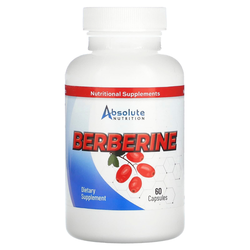 Absolute Nutrition, Берберин, 60 капсул (600 мг в 1 капсуле)