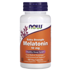 Now Foods Melatonin 10 mg 100 Veg Capsules , Мелатонин