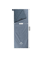 Спальный мешок Naturehike ультралёгкий тип конверт LW180 лето голубой, молния слева, Size XL, 6927595777978L