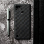 Чехол ТПУ карбон для Realme C21, 011068 Черный